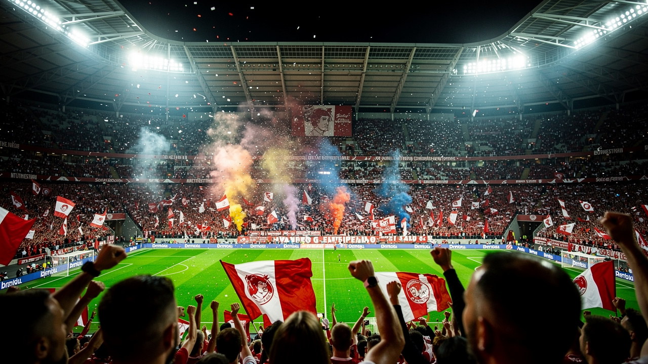 Packed BC Place stadium crowd during a World Cup soccer match